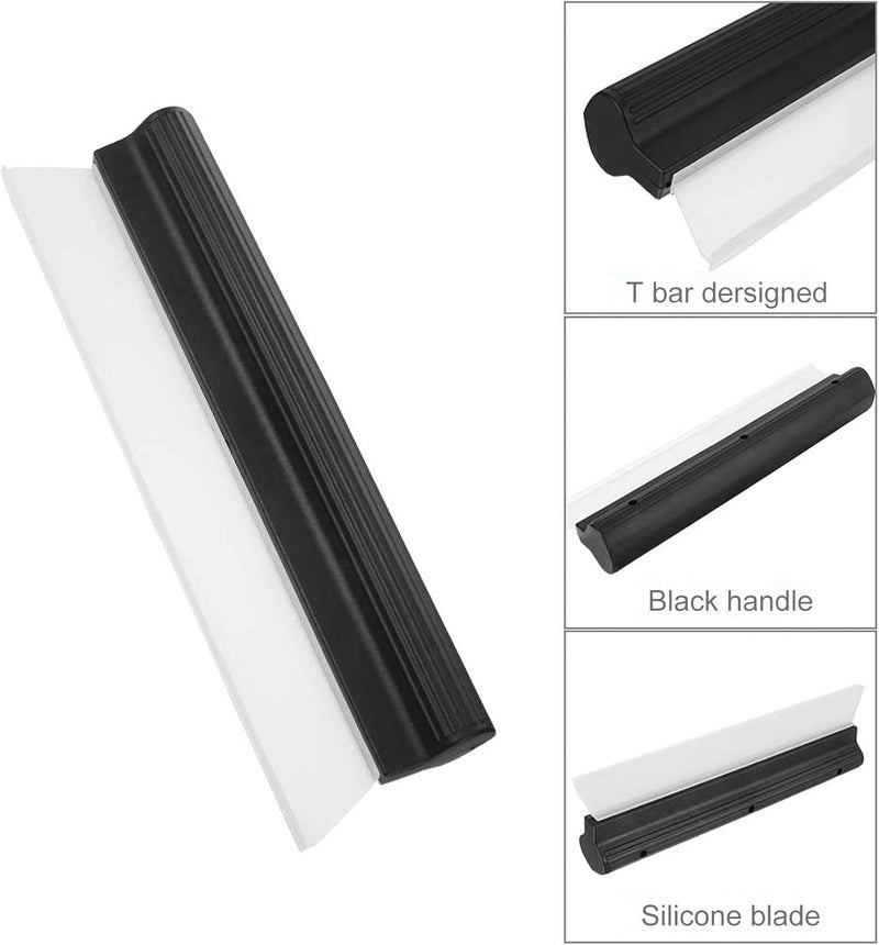 TBoxBo 2Pack Water Blade Professional Automotive Wiper Squeegee Silicone Auto Car Dryer, Shower with Super Flexible Squeegee, White - Image 4